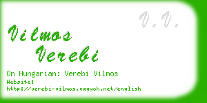 vilmos verebi business card